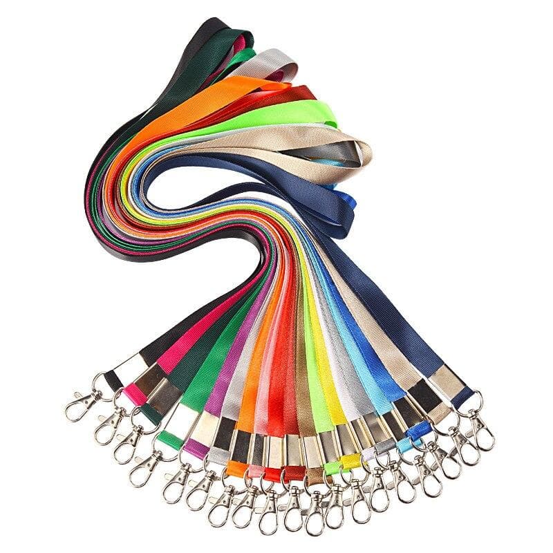 1 Stück Nylon-Schlüssel-Ausweishalter, Umhängeband, Büro, Namensschilder, Riemen für Mitarbeiter, Lehrer, Krankenschwestern,