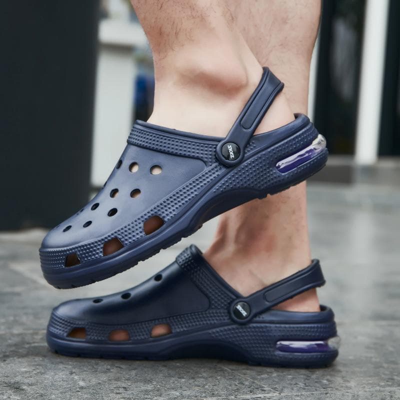 Sommer Herren Plus Size Classic Closed Mule Clogs Herren Flip Flops Gartenschuhe Strand Hausschuhe cm schwarz