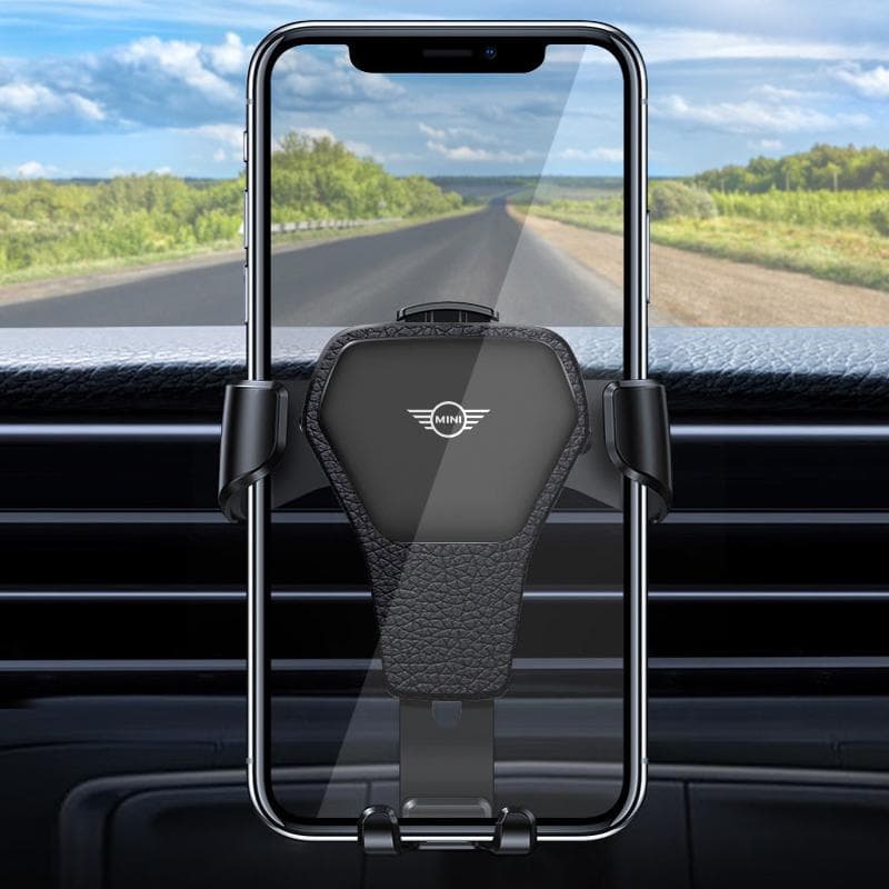 Handyhalterung Lüftungsgitterhalterung GPS-Navigation Handy Autostyling Für BMW Mini Cooper F54 F55 F56 R56 R60 SONE Roadster Clubman Coupé schwarz