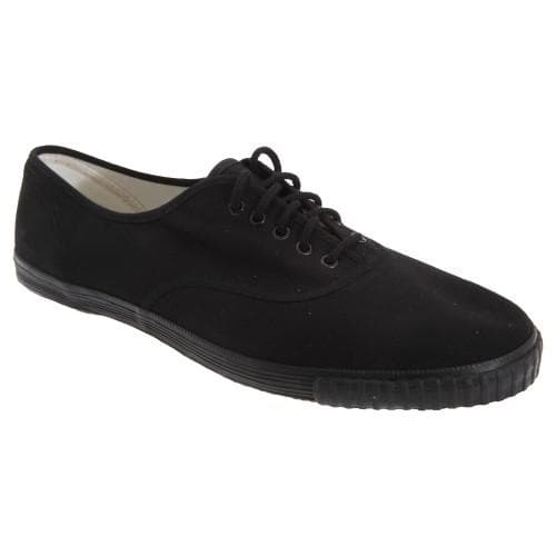 Dek Unisex Turnschuhe aus Segeltuch zum Schnüren für Erwachsene cm schwarz