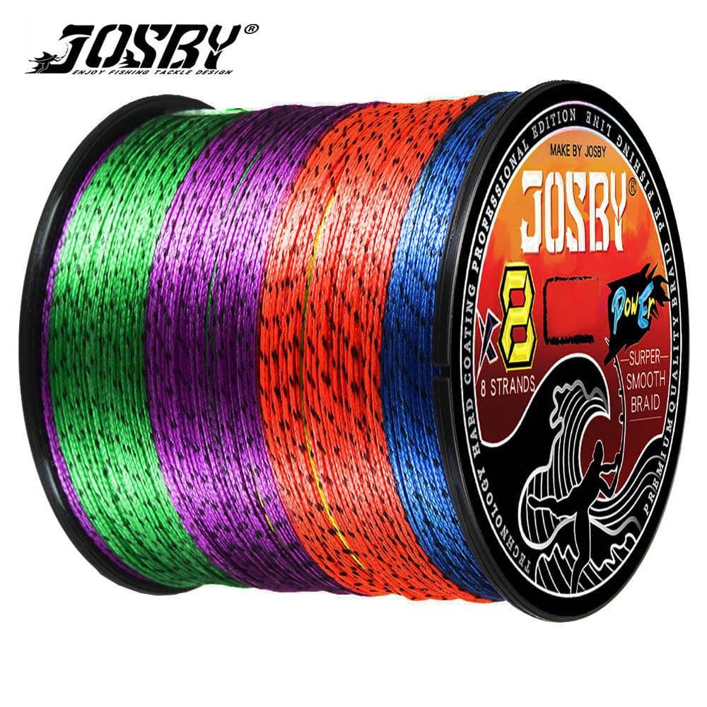 8X Japan Geflochtene Polyethylen Angelschnur - Multifilament, Gesprenkelt, 100M/300M/500M für Fliegen-, See-, Salzwasser- & Süßwasserfischen