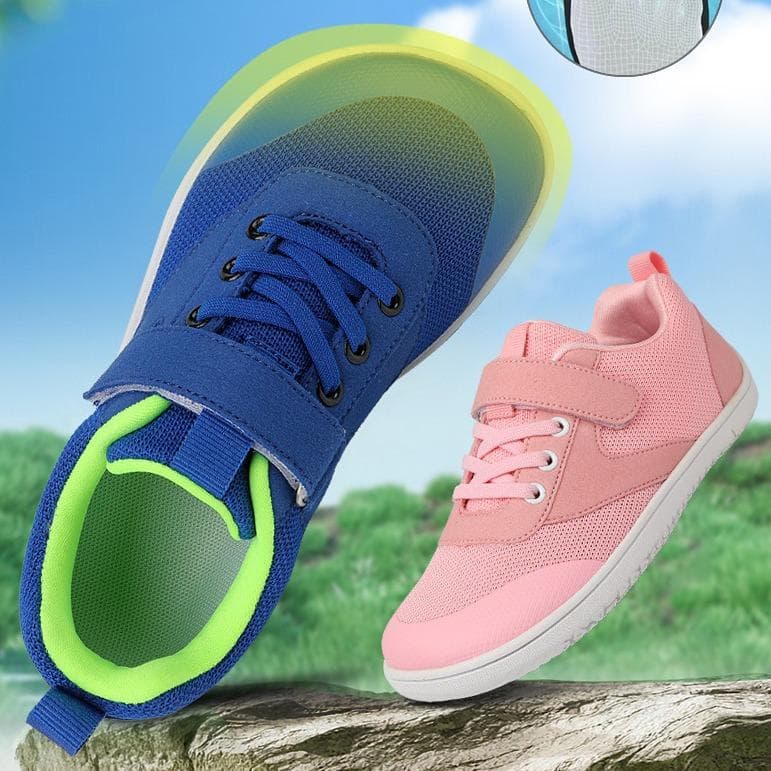 Kinder breite Barfußschuhe Jungen Mädchen Turnschuhe natürlich Spreizschuhe Kleinkind kleine große Kinder cm rosa