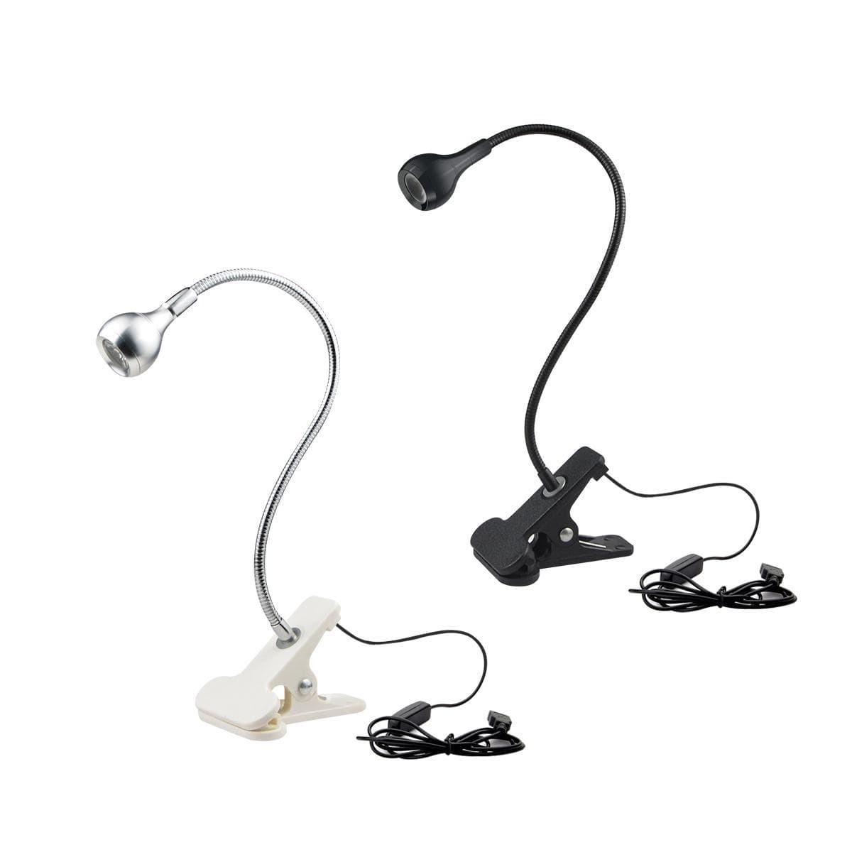 LED-Leseleuchte, Buchleuchte, Tischlampe, 1 W, flexible LED-Schreibtischlampe, Nachttisch, Schlafzimmer, Nachtlicht, Glühbirnen mit Halter,