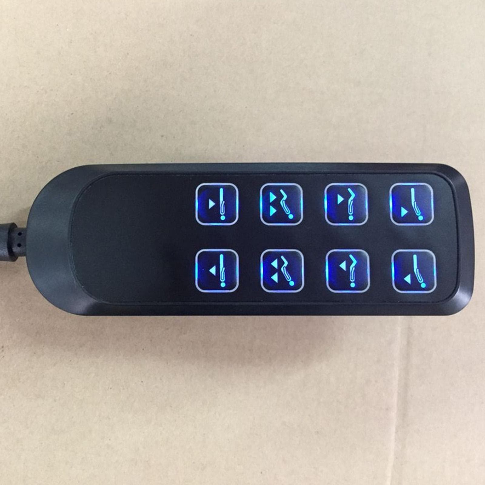 Hebelbett-Controller mit 8-poligem 9-adrigem Stecker Elektrischer Operationstisch Manueller Controller Hebestuhl Handcontroller schwarz