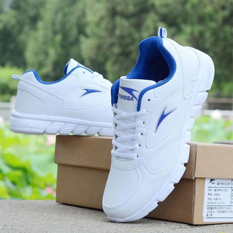 Frühling und Herbst Leder Oberfläche Sneakers wasserdichte Freizeitschuhe weiße Laufschuhe Student modische Schuhe weiße Sneakers Unisex Schuhe