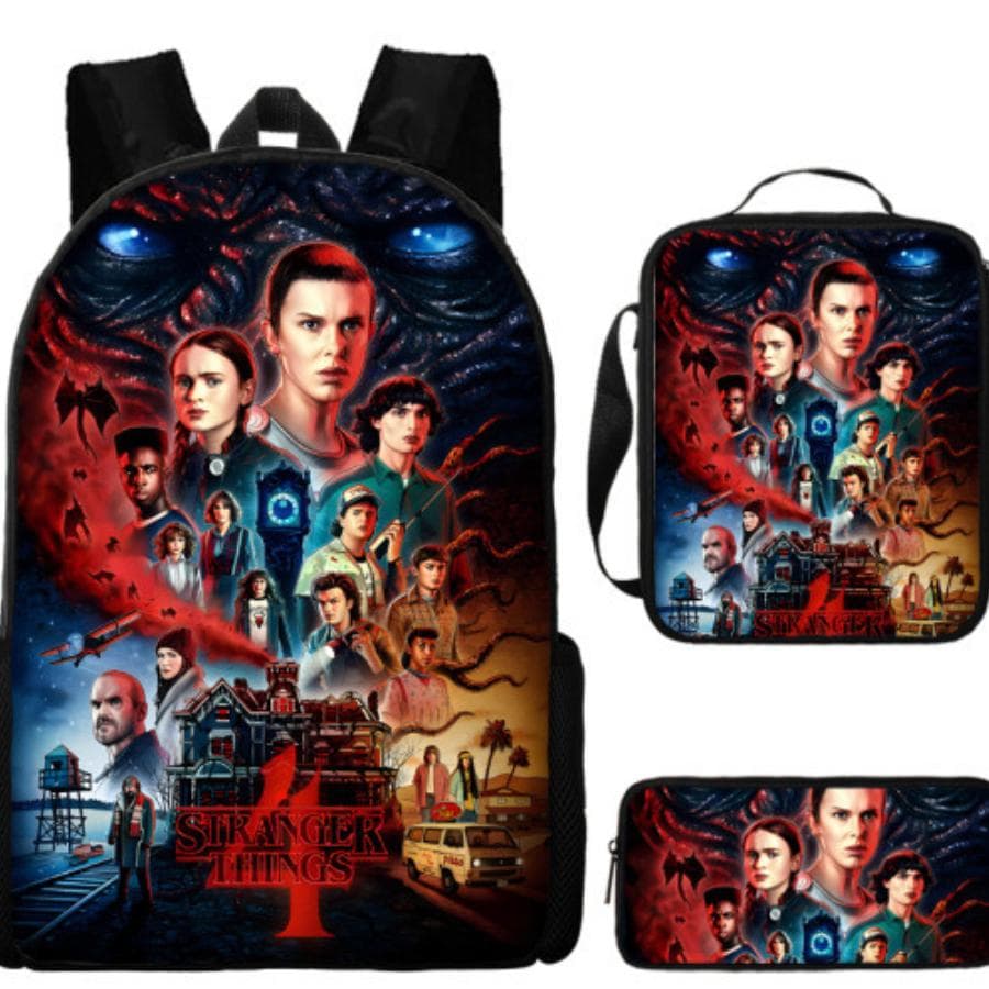 Stranger Things Kinderrucksack+Umhängetasche+Federmäppchen KTB