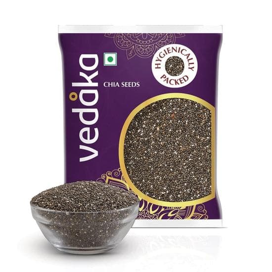 Vedaka Premium Rohe Chiasamen | Kalzium- und proteinreiche Samen | 200g