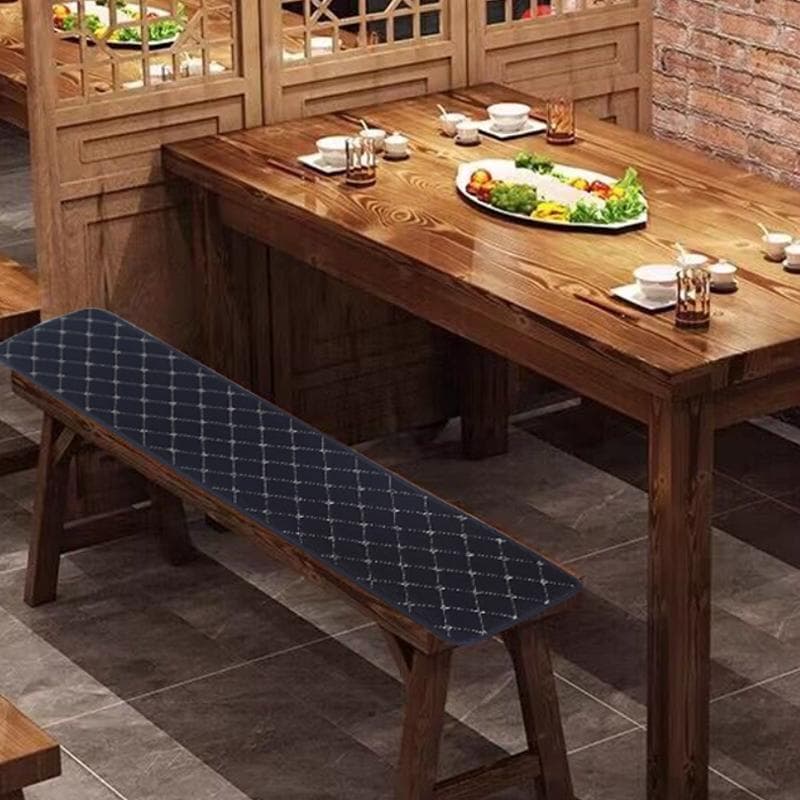 Universales langes Bankkissen PU-Leder Stuhlsitzkissen Rutschfest Massivholzstuhl Teestuhl Kissen Patio Sofa Möbelkissen