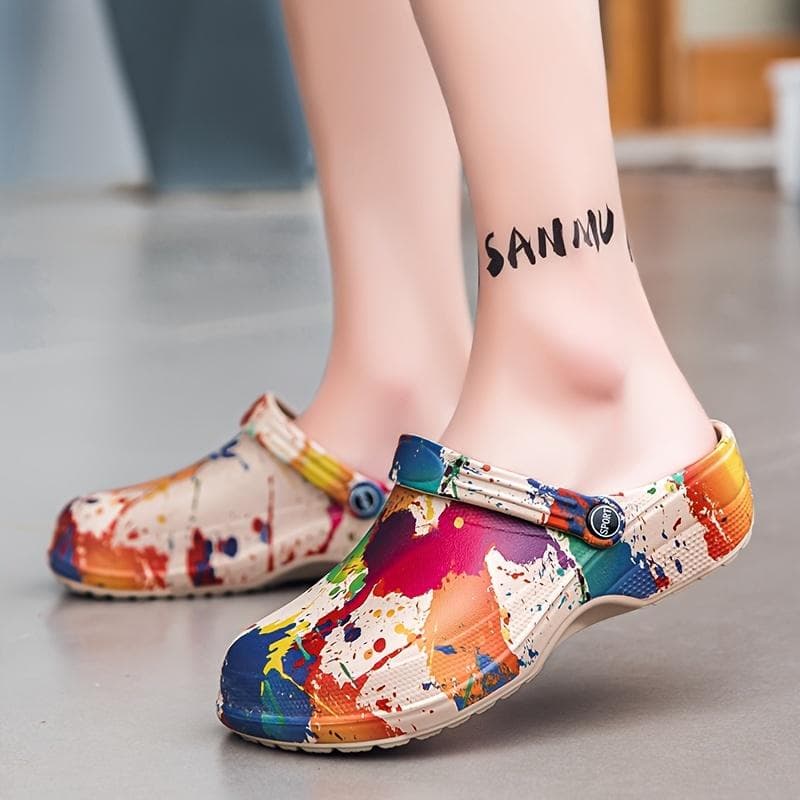 Damen Leichte EVA Clogs, Atmungsaktive Pantoletten mit Weicher Sohle, Langlebig und Waschbar für den Sommer, Weiche Sohle, Langlebig, Waschbar cm