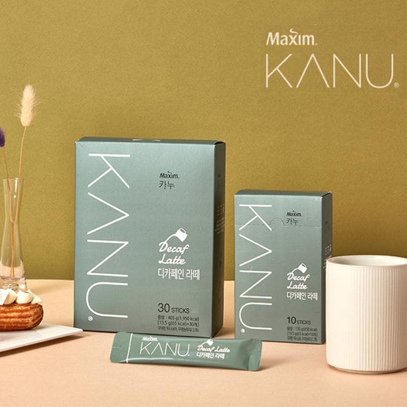 Dongsuh Maxim Kanu Decaf Latte (13,5 g jeder Stick)