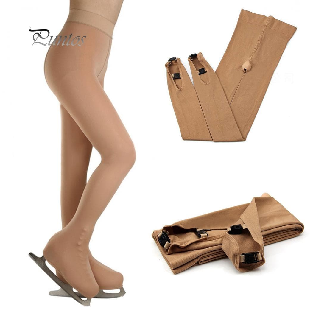 Eiskunstlauf-Sport, dicke elastische Leggings, Strumpfhosen, Skater-Fußstrumpfhosen cm