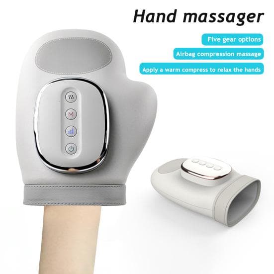 Handmassagegerät mit Wärme und Kompression Kabelloses Handmassagegerät mit 3 Massagen 4 Temperaturen 5 Kompression für Arthritis