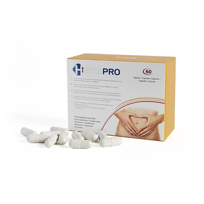 HEMAPRO PILLEN, Pillen zur Vorbeugung von Hämorrhoiden weiß/chromgelb