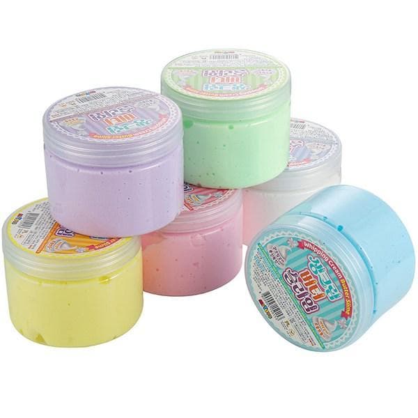 Mytoys Schlagsahne-Butter-Schleim 6-Farben-Set, gemischte Farben, 130 g, koreanisches Spielzeugzubehör