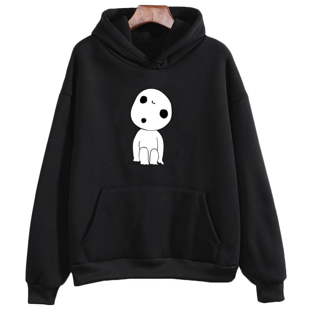 Mononoke Hime Hoodie Miyazaki Hayao Gedruckt Frauen Sweatshirt Nette Japanische Anime Harajuku Lange ärmeln Druck Kleidung Weibliche cm