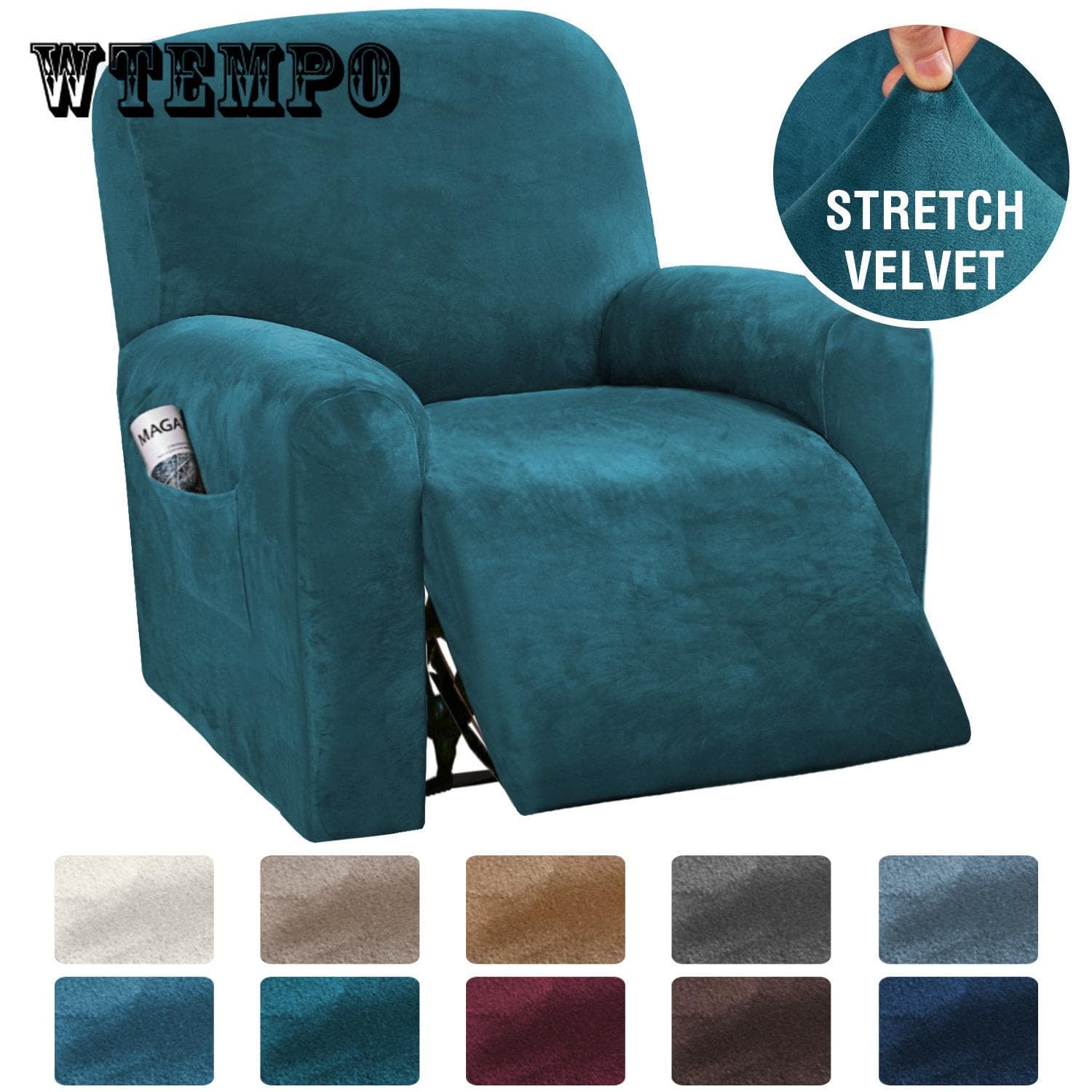 Stretch-Sofabezug für Relaxsessel, weicher Samt, Lazy Boy-Sesselbezug, elastische, rutschfeste All-Inclusive-Sofabezüge für das Wohnzimmer