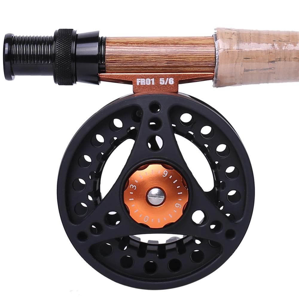 Kylebooker FR01 Large Arbor Fliegenfischerrolle (3/4 Gew. 5/6 Gew. 7/8 Gew) schwarz