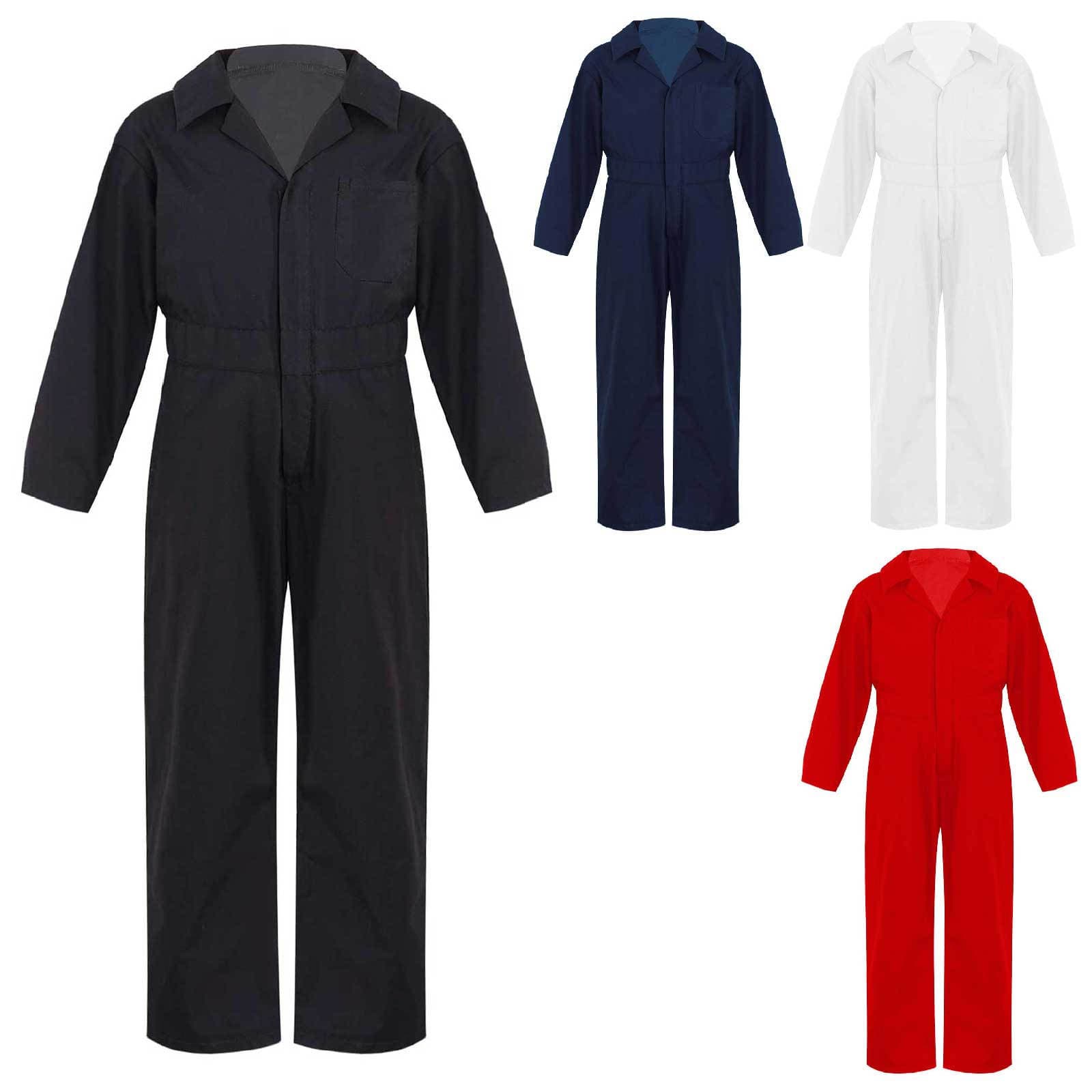 Kinder Mädchen Junge Langarm Overall Overall Mechaniker Boiler Anzug Overall Baumwolle Overalls cm rot