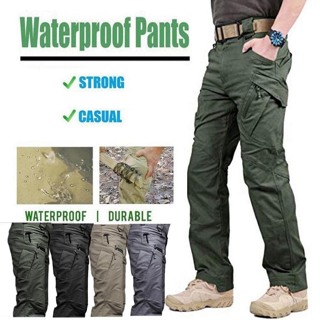Pantalon imperméable multi-poches pour hommes, anti-rayures, pour Camping en plein air, escalade, pantalon tactique multifonctionnel, salopette cm