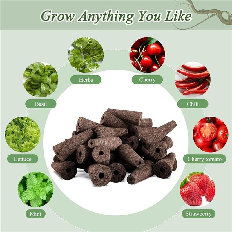 24 Stück Samenkapsel-Set für den Garten, Hydroponik-Garten Zubehör für Startsystem Pflanzenkeimungs-Kits