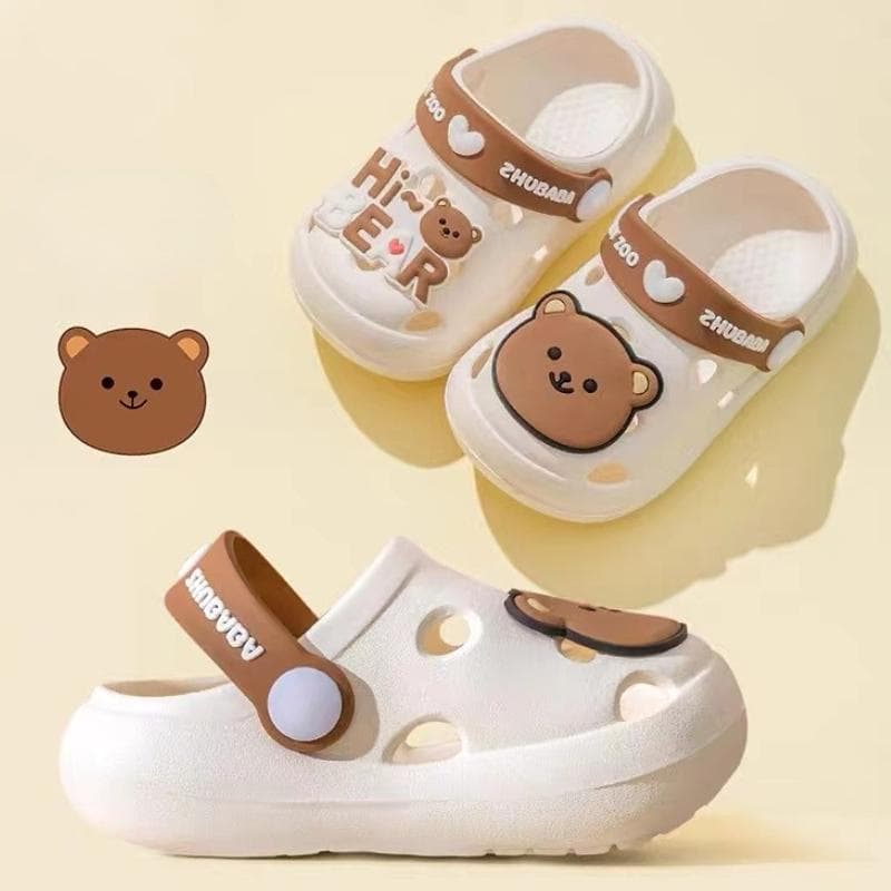 Sommer neue Kinder-Kalthausschuhe für den Innenbereich, rutschfest und weicher Boden, bequem, niedliche Baby-Loch-Schuhe, Hausschuhe für Jungen und