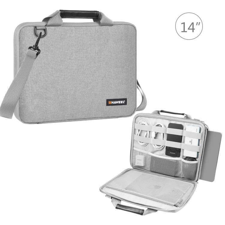 HAWEEL 13,0 zoll-14,0 zoll Aktentasche Crossbody Laptop Tasche Für Macbook, Lenovo Thinkpad, ASUS, HP blau