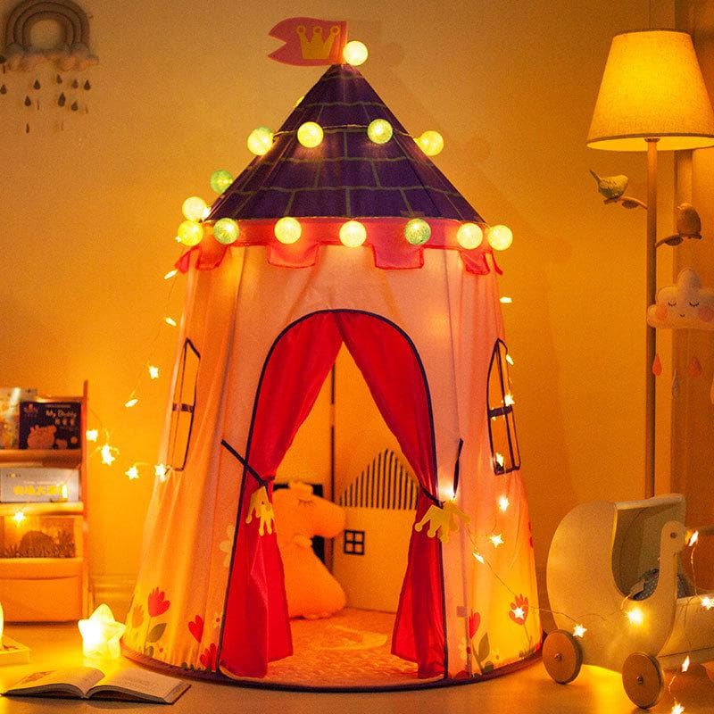 Prinzessin Schloss Kinderzelt Indoor Outdoor Spielhaus Tragbares Kinderzelt Faltbares Zelt Weihnachtsgeschenk Babyspielzeug