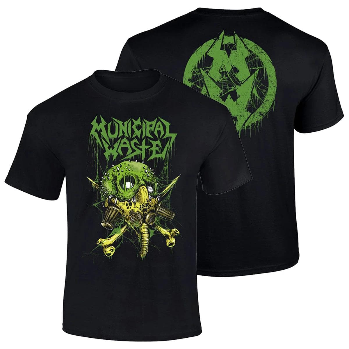 Municipal Waste Thrash Band Grafik Baumwoll-T-Shirt Herren Damen Kurzarm Print T-Shirt Baumwoll-Tops Mode Marke Sommer-Tee cm