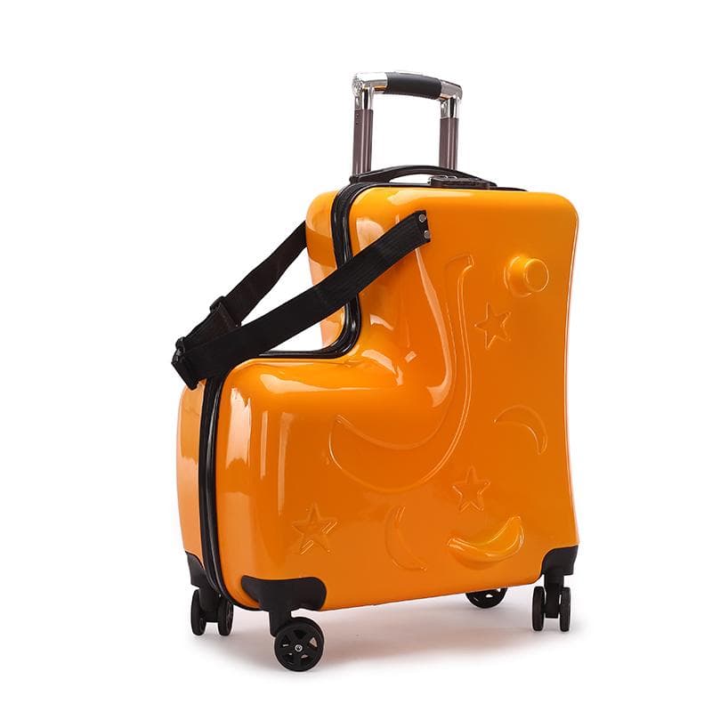 20''Kindergepäck-Reisekoffer auf Spinnerrädern Multifunktions-Trojaner-Rollgepäcktasche Handgepäck-Trolley-Gepäcktasche blau