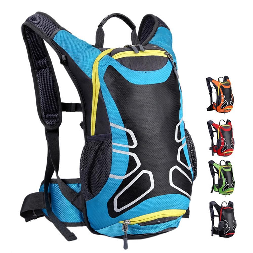 Wasserdichter 15L Fahrradrucksack Outdoor Camping Taschen Wandern Kletterrucksack blau