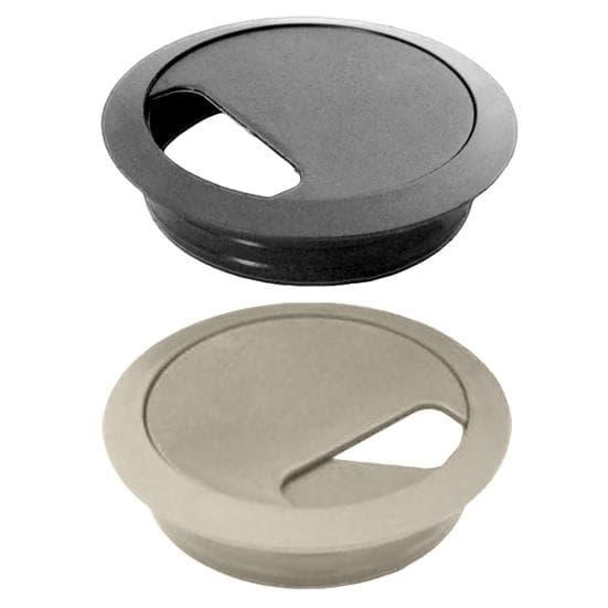 Passe-câbles 80 mm pour bureau d'ordinateur, couvercle de trou pour câbles de surface de table