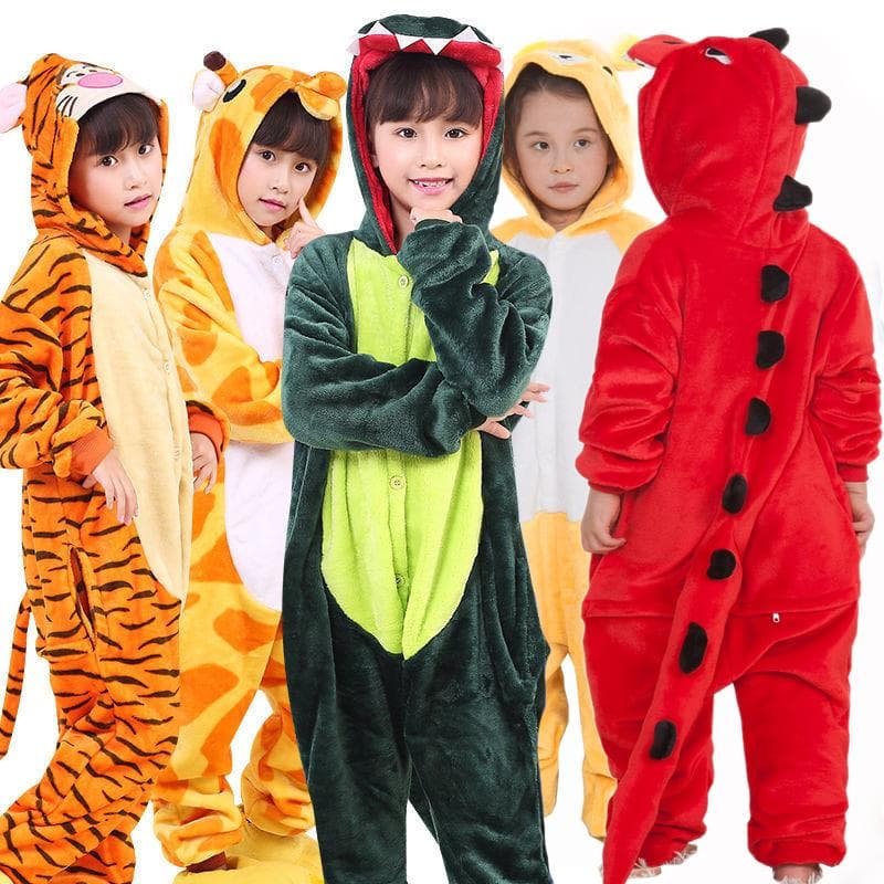 12 arten Cartoon Tier einteiliges Pyjamas Hause Nachtwäsche Mit schuhe Cosplay Kostüm Kinder Junge Mädchen Kid Pyjama cm