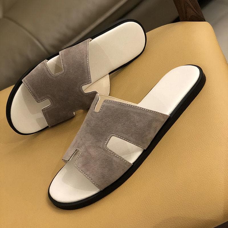 Herren Trendige Rutschfeste Outdoor-Strandsandalen - Sommer Einriemen-Slipper im Europäischen Stil cm