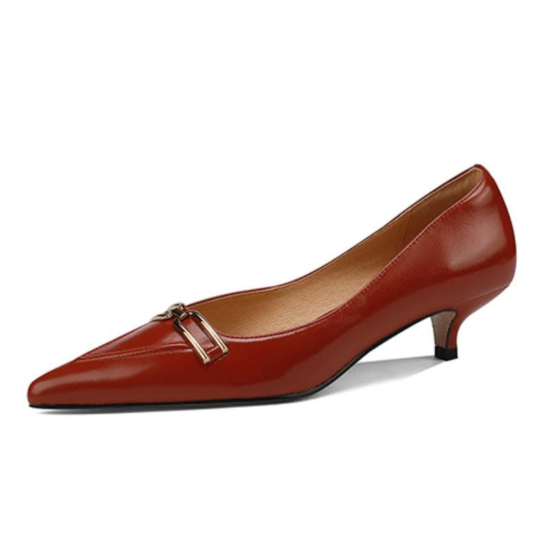 Damen-Pumps, Naturleder, Rindsleder, Obermaterial, Vollleder, Damenschuhe, Stiletto-Absatz, Metallschnalle cm weiß