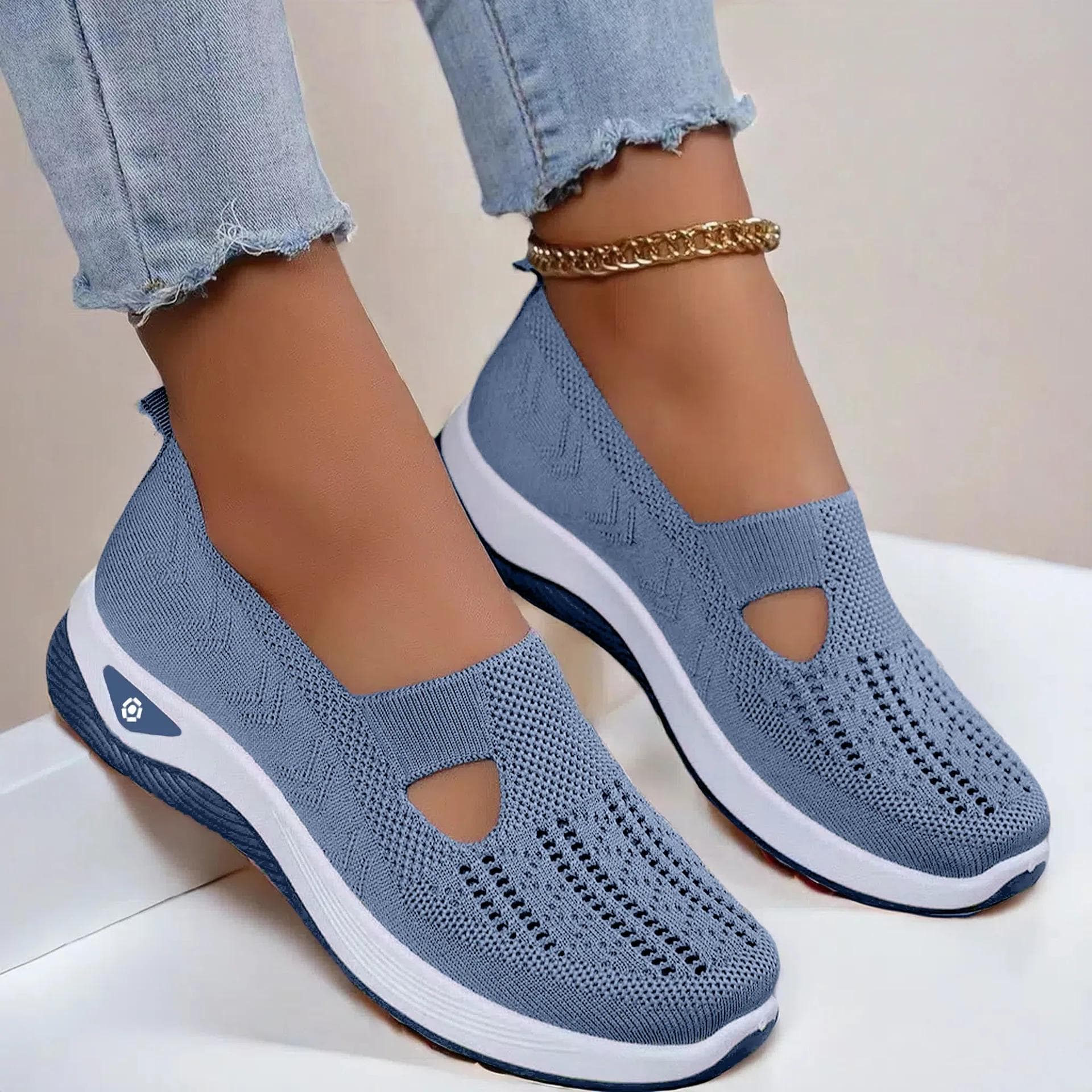 Mode 2025Damen-Sneaker Atmungsaktive Slipper Walking-Schuhe Mesh Low Top Damen Vulkanisierte Schuhe Weiche Sohle Leichte Damenschuhe cm