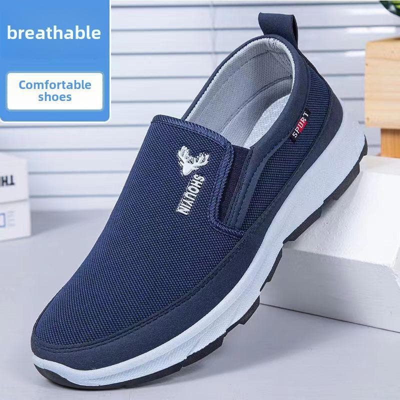 Herren-Wanderschuhe mit rutschfester, verschleißfester Sohle und weicher Sohle – bequem, atmungsaktiv, lässiges Schuhwerk für Frühling und