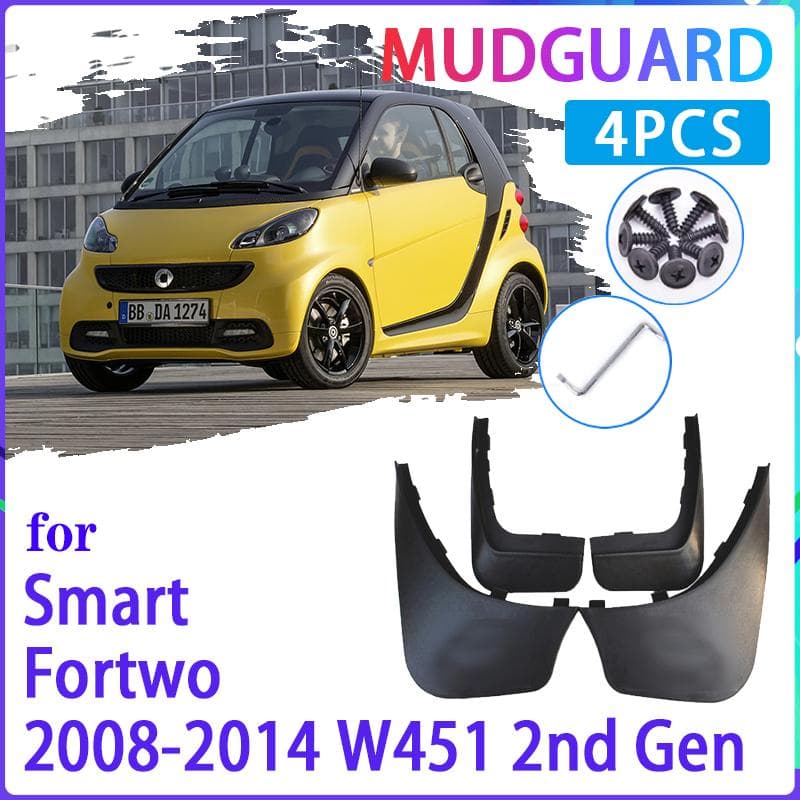 Auto Schmutzfänger für Smart Fortwo W451 451 2008~2014 2009 2010 2011 2012 2013 Kotflügel Spritzschutz Kotflügel Schmutzfänger Auto