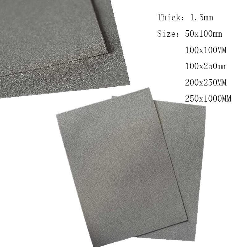Nickelschaum, Größe 1,5 mm Dicke, für Batterie, elektrische Kapazität 50 x 100 mm/100 x 100 mm/100 x 250 mm/200 x 250 mm/250 x 1000 mm