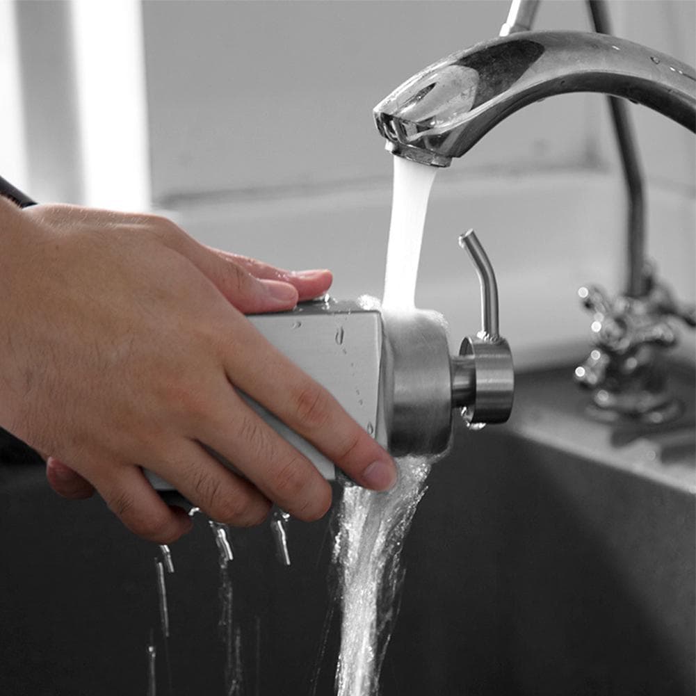 Quadratischer Nachfüllbarer Seifenspender 304 Edelstahl Handdesinfektionsmittel Flasche Duschgel Lotion Schaumspender