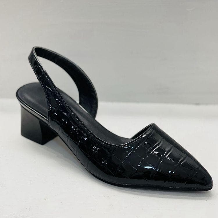 Frühling Sommer Damen Pumps mit spitzen Zehen Mittelhohe Blockabsätze Leder Vintage Damen Schuhe Pumps Party Tanzen Slingback Absatz Sandalen cm