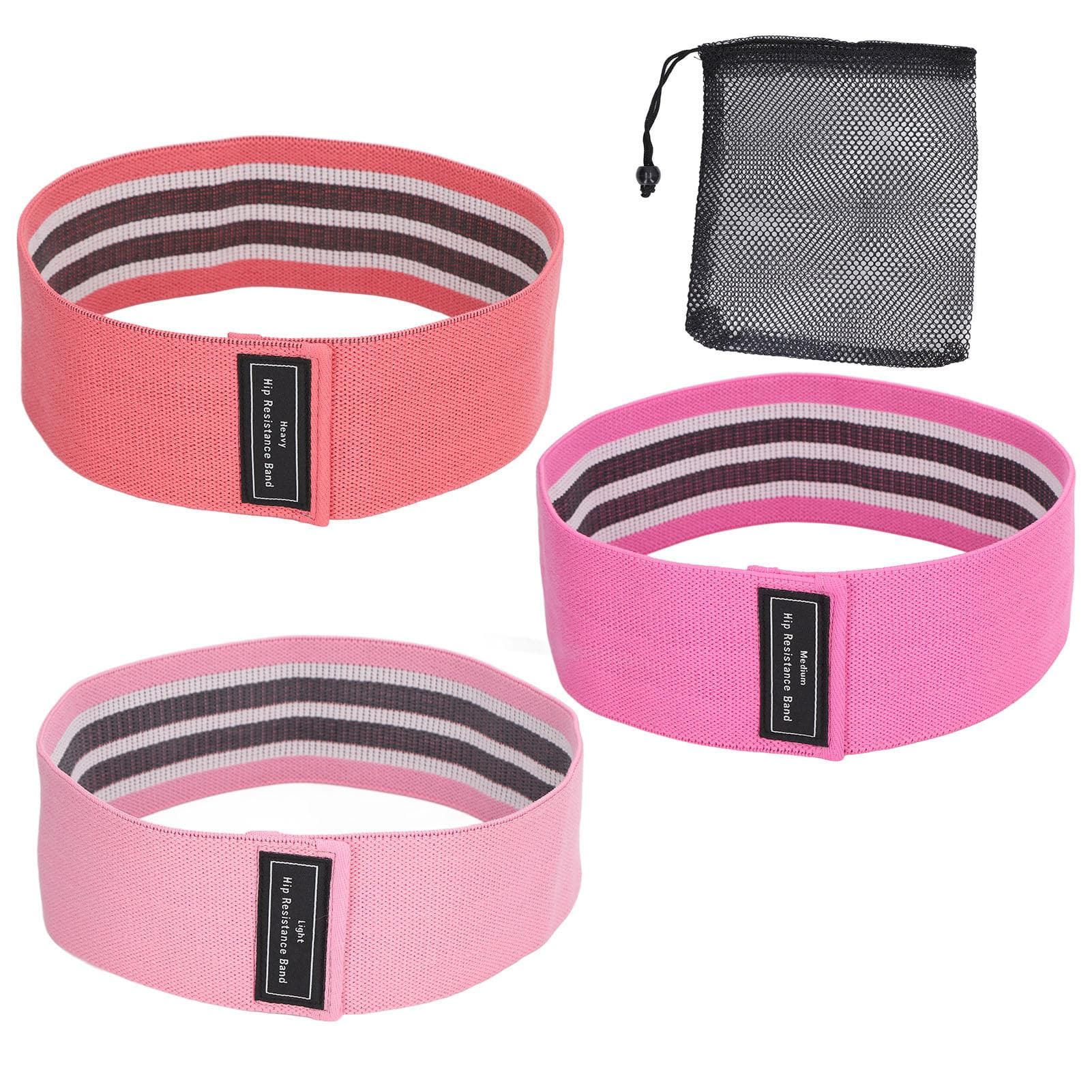 3 Stück Widerstandsbänder Elastisch Hohe Zugkraft Übungs-Workout-Band für Beine Po für Kniebeugen Hüfte