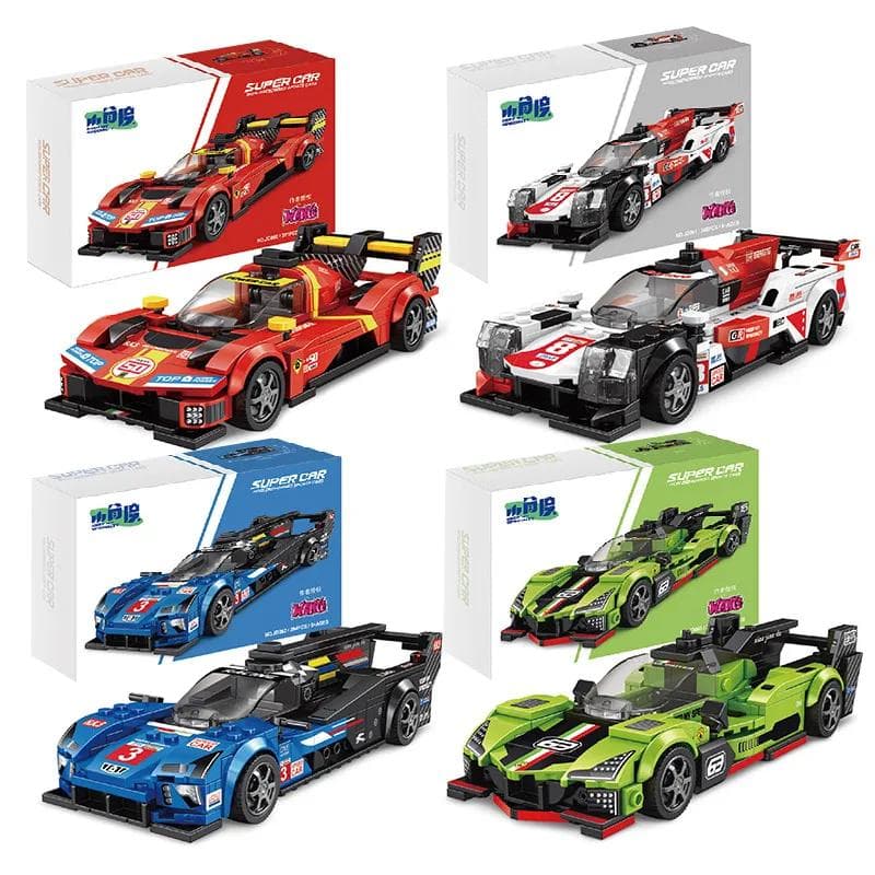 11 Typen Speed Champions Auto Hypercar Bausteine MOC Konstruktionssteine Berühmtes Sportfahrzeug Spielzeug Geschenk für Kinder