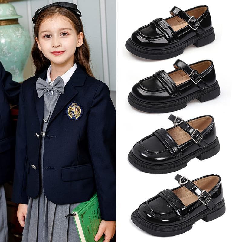 Mädchen Lederschuhe College Weiche Sohle Kinder Student Performance Schulschuhe Kleine Mädchen Prinzessin Schuhe cm