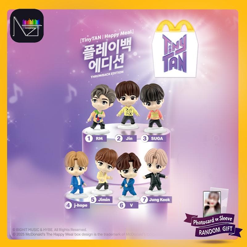 BTS - McDonald's Happy Meal × TinyTAN – Nostalgische Edition