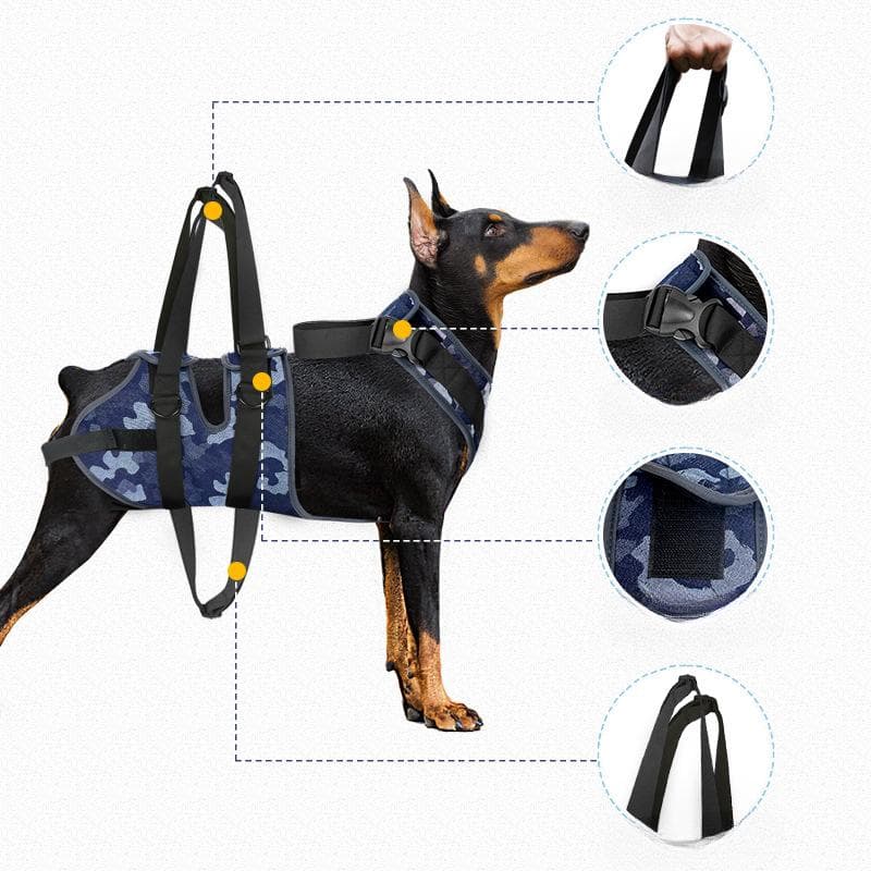 Hundehebegeschirr für die Hinterbeine, verstellbare Schlinge zur Haustierunterstützung, hilft schwachen Beinen beim Stehen, Hundegeschirr für die