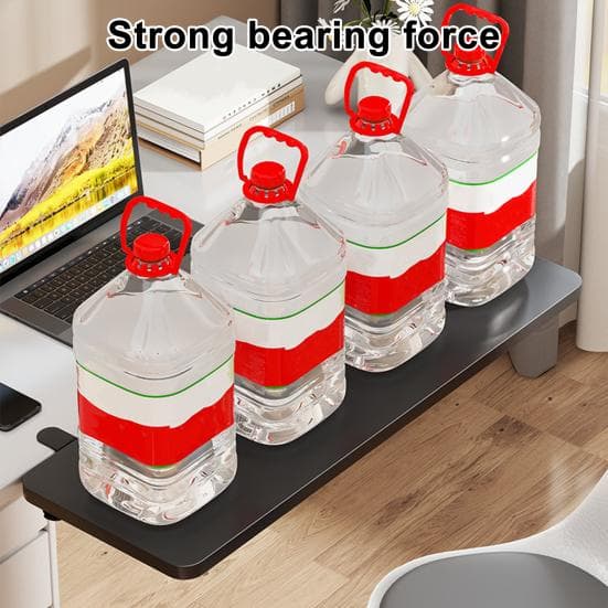 Tischverlängerungsbrett mit verstellbarer Klemme Faltbar Universal Heim Büro Computertisch Tastaturhalter Armlehne Tischverlängerungsbrett schwarz
