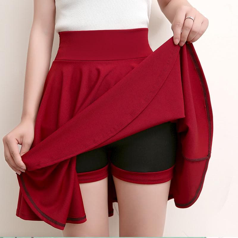 Plus Größe Frauen Hohe Taille Solide Mini Bleistift Rock Hüfte Schlank Sexy Kurzen Rock cm bordeaux