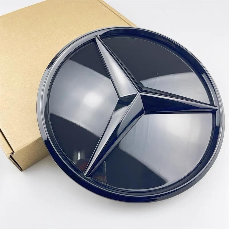 1 emblème étoile pour calandre avant de voiture Mercedes-Benz W204 W205 X253 X156 W176 W177 W167 W246 W117 X167 (accessoires) noir