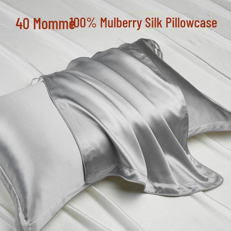 Premium 40 Momme Maulbeerseiden-Kissenbezug, 100% Seide, 48x74cm, Ideal für Schönheit und Komfort.