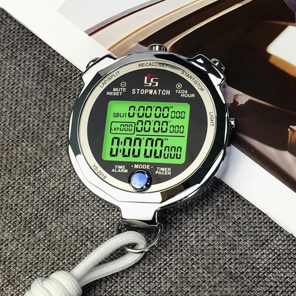 K&J Professionelle digitale Stoppuhr, Timer, Sport, Lauftraining, Chronograph